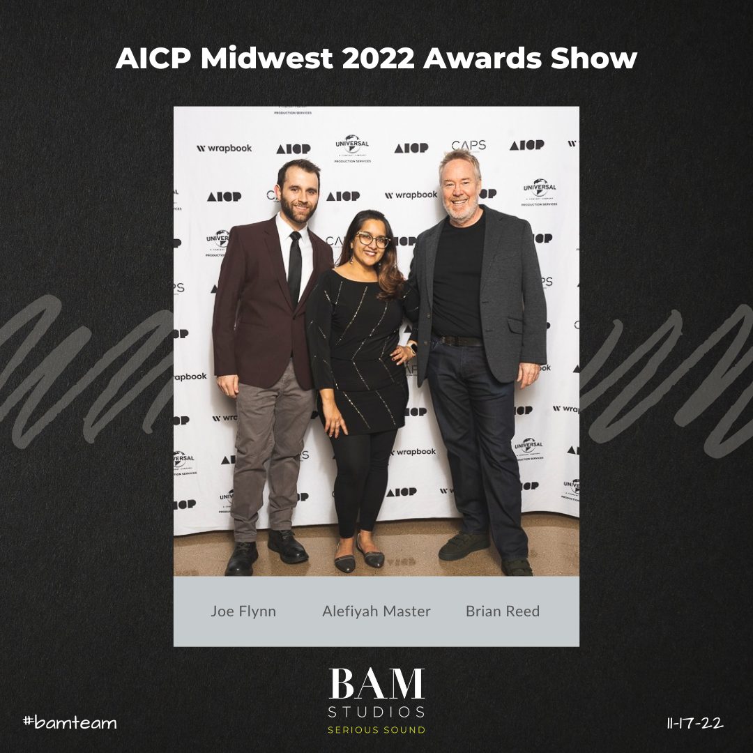 BAM team at the AICP Midwest 2022 Award Show!