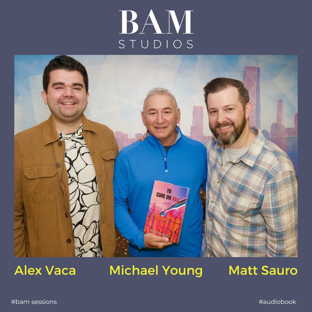 Author Michael Young records "To Cure Or Kill" audiobook at BAM!