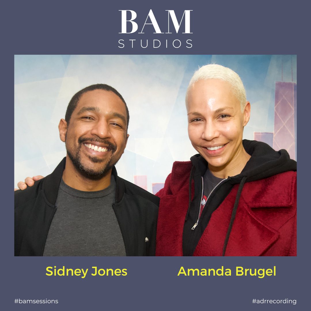 Actress Amanda Brugel records ADR at BAM!