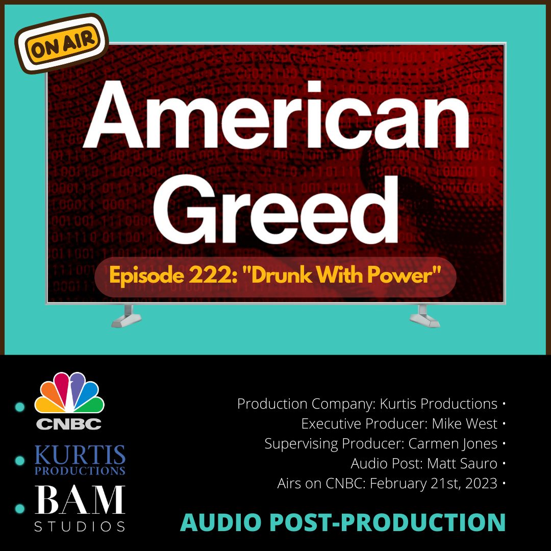 BAM mixes tonight's episode of CNBC's American Greed!