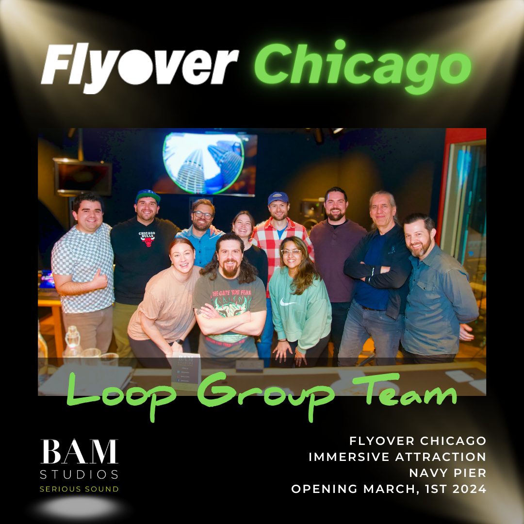 BAM Loop Group records for Flyover Chicago's immersive attraction!