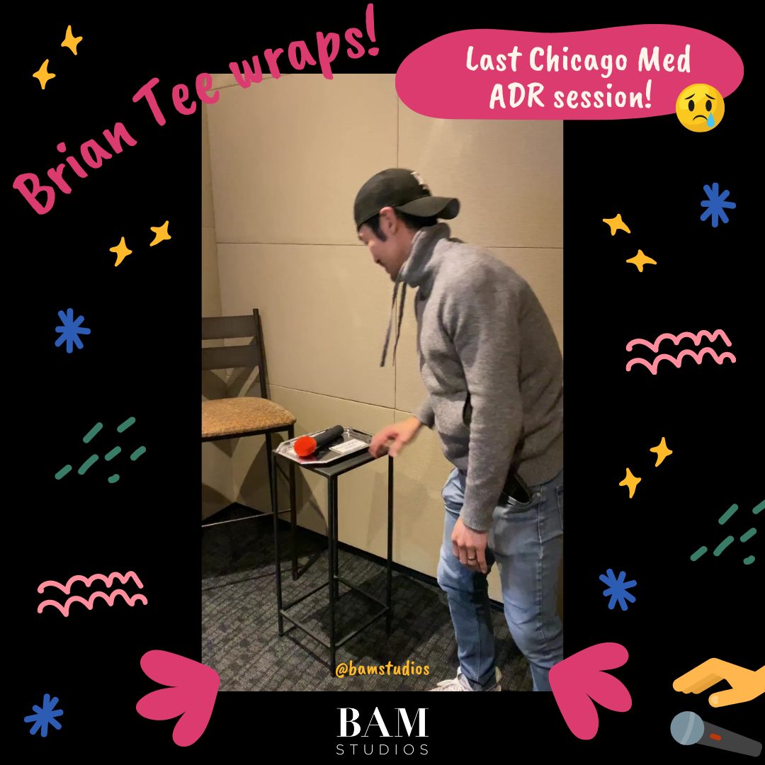 Brian Tee Wraps for NBC's Chicago Med!