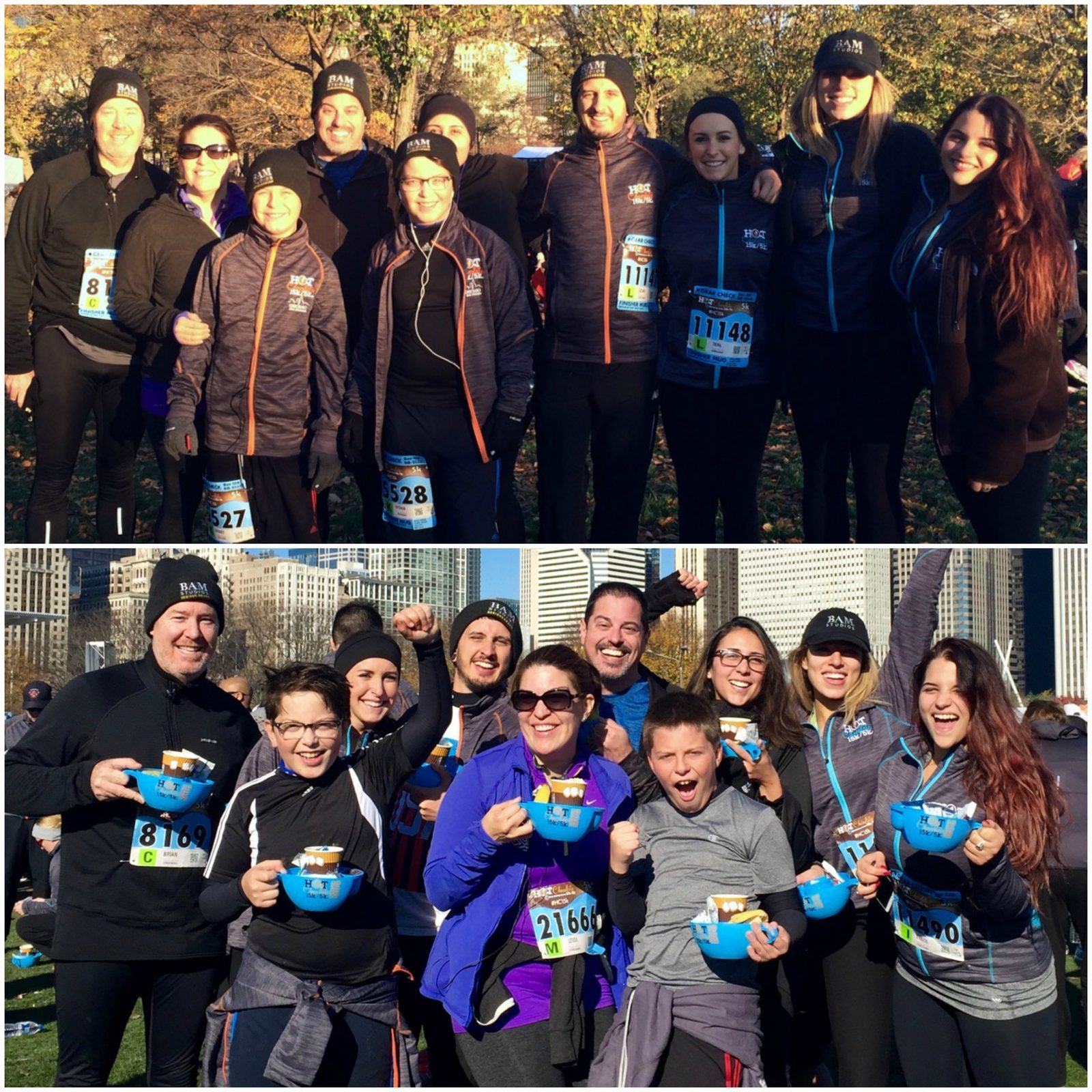 Team BAM Races for the Hot Chocolate Finish Line!