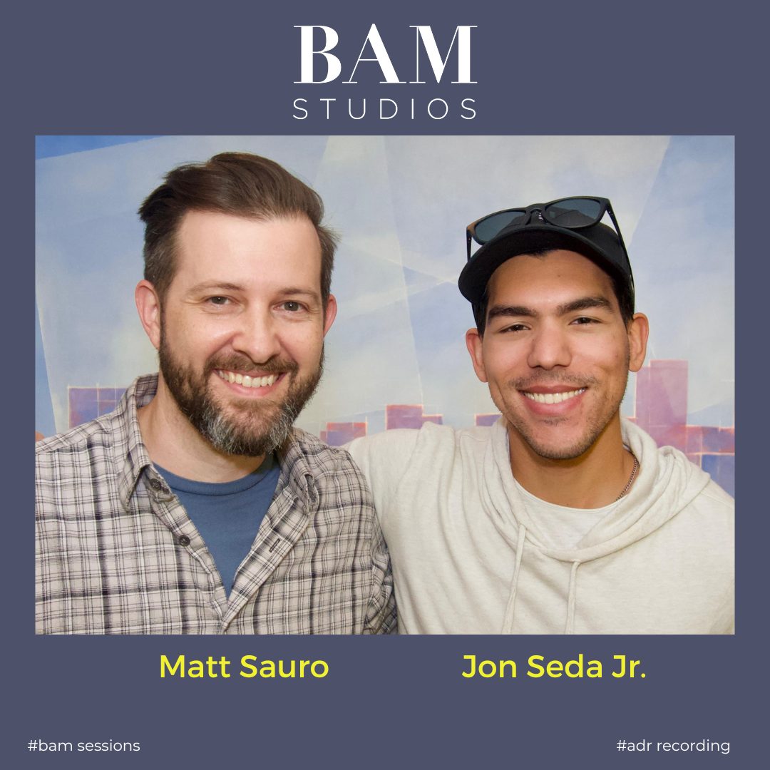 Jon Seda Jr. at BAM recording ADR!