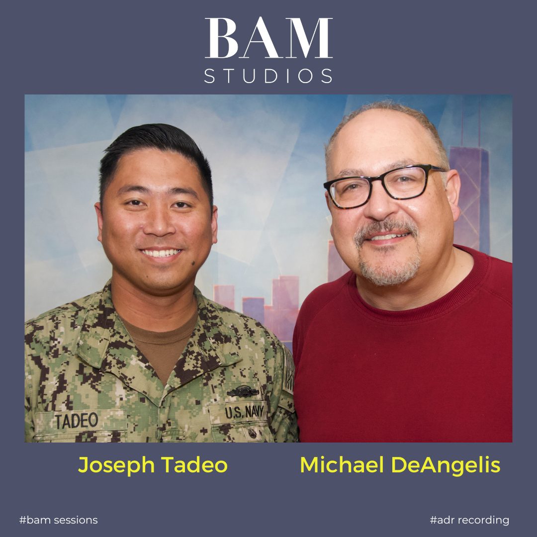Joseph Tadeo records ADR at BAM for "Chicago Med"!