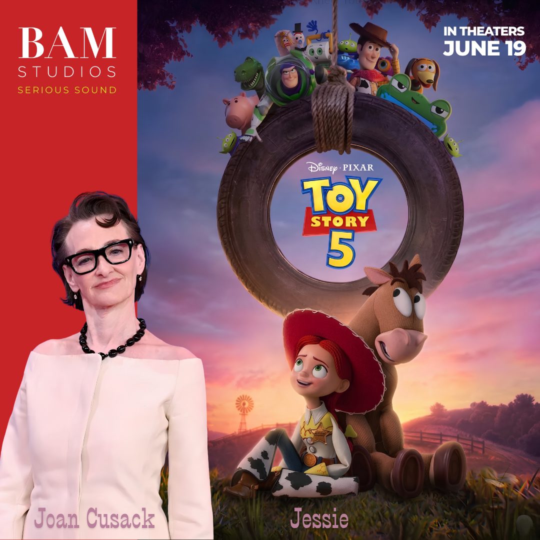 BAM Records Joan Cusack as Jessie in Pixar's Toy Story 5
