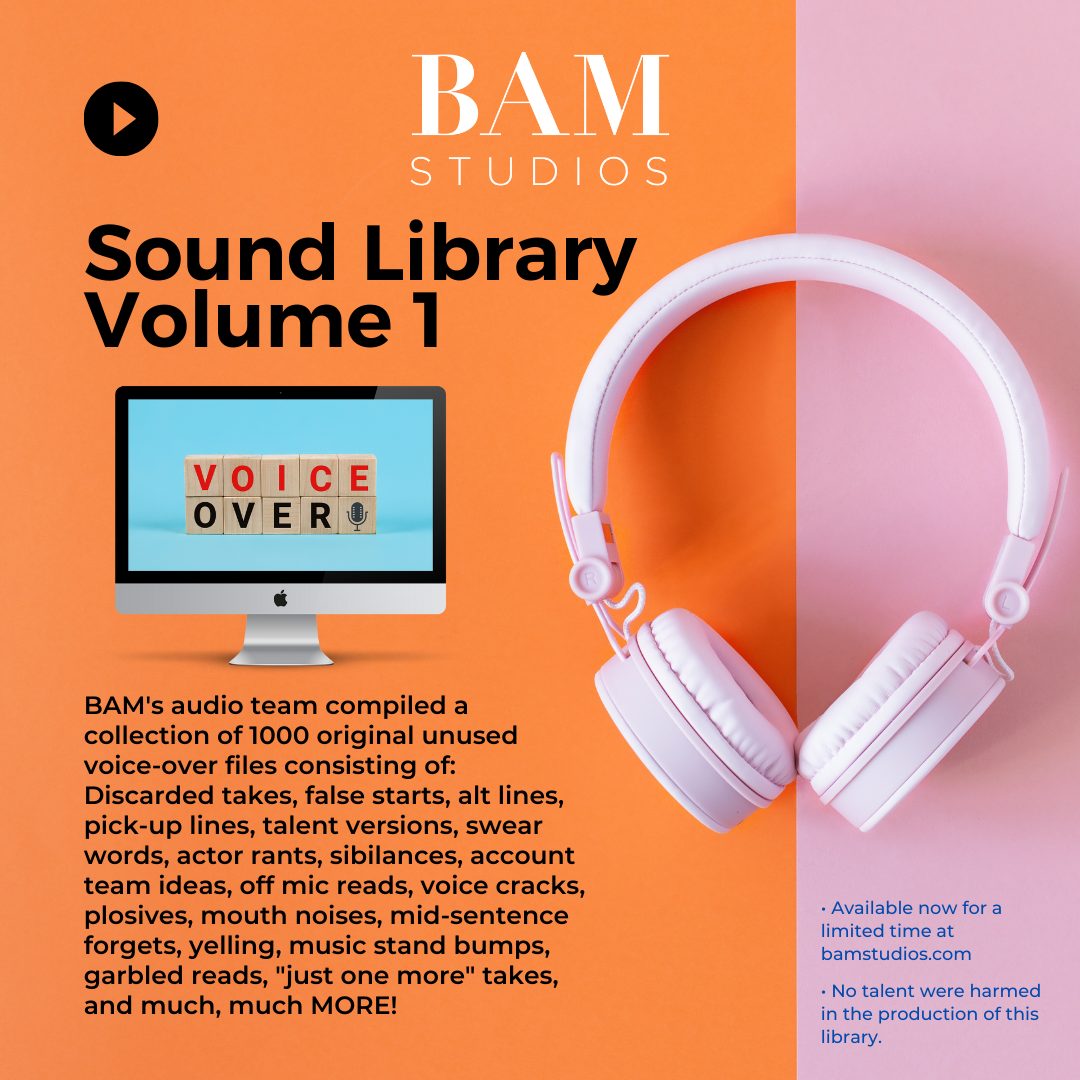 BAM's Sound Library "Voice Over" is available today!