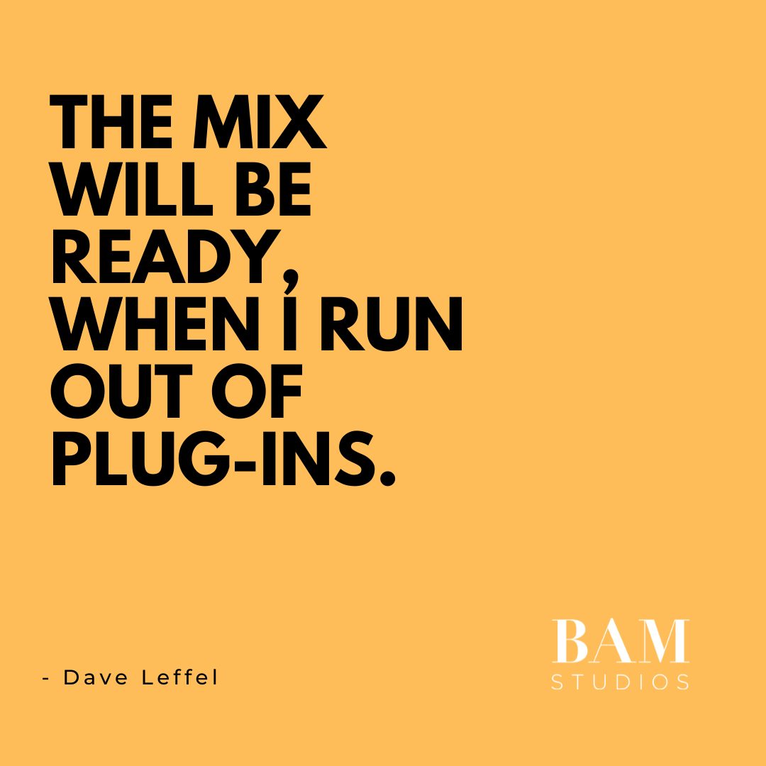 The mix will be ready when...