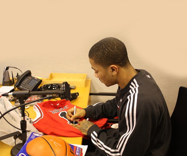 BAM Studios went mobile to record Chicago Bulls all star Derrick Rose!