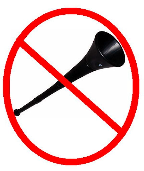 Watching the 2010 FIFA World Cup?  ... Are you tired of listening to all the horns?