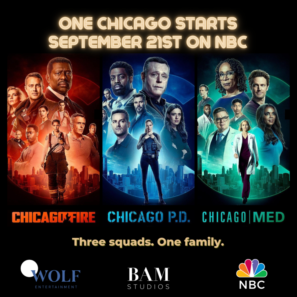 One Chicago Airs 9/21 ADR Has Begun! BAM Studios